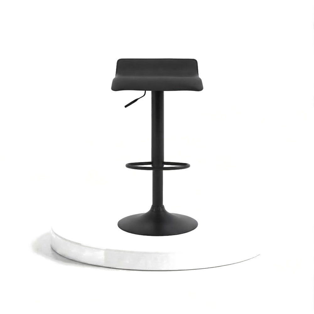 Tabouret de bar design Flam - détail assise simili cuir - vue 3