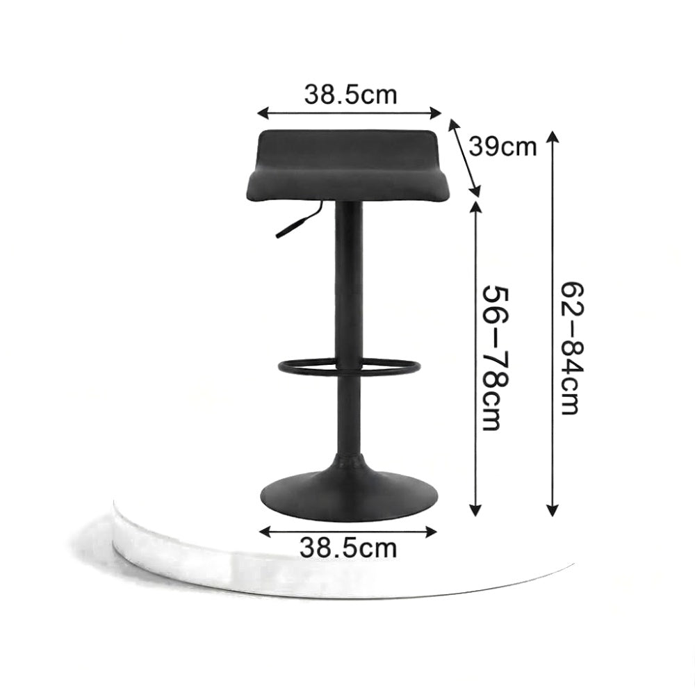 Tabouret de bar design Flam - détail pied métal et repose-pied - vue 4