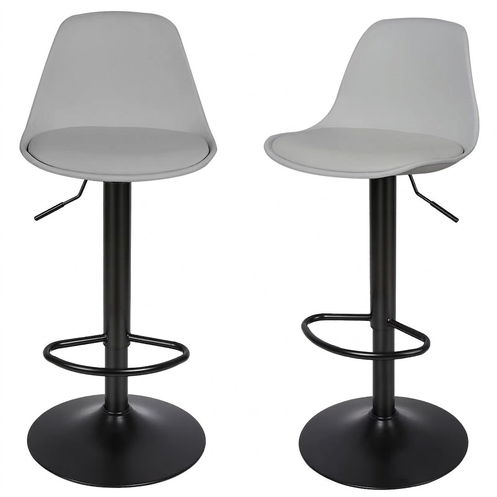 Tabouret de bar pivotant Skog lot de 2 – schéma dimensions assise ø35 cm, H75 cm – Haut-Comptoir