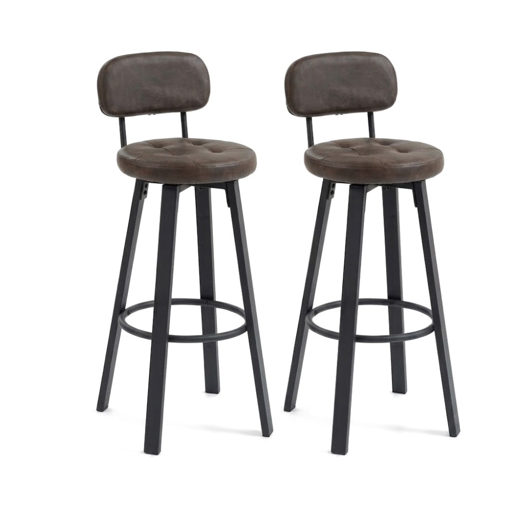 Chaise de bar haute Palet lot de 2 – schéma dimensions H64 cm, assise H46 cm – Haut-Comptoir